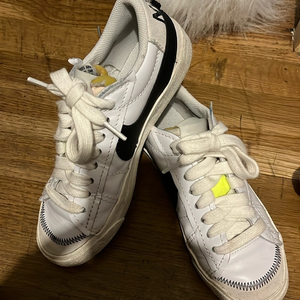 Bike blazers with lime green accents and contrast stitching